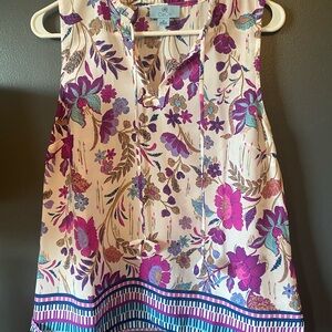 Floral Sleeveless Blouse